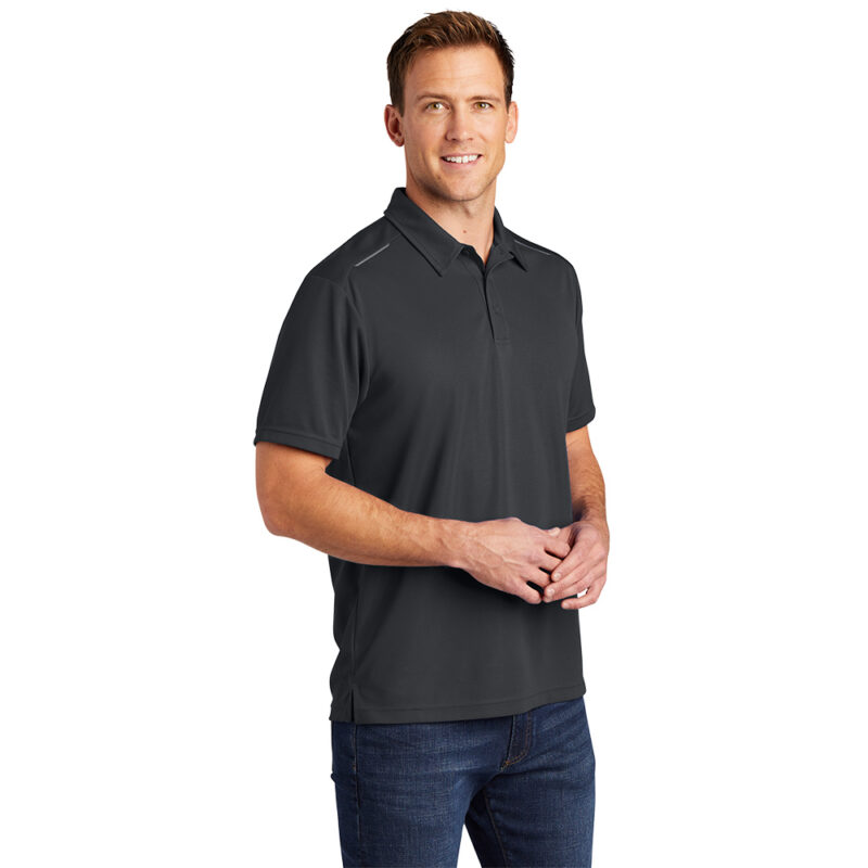 Men's Port Authority Pinpoint Mesh Polo - Image 2