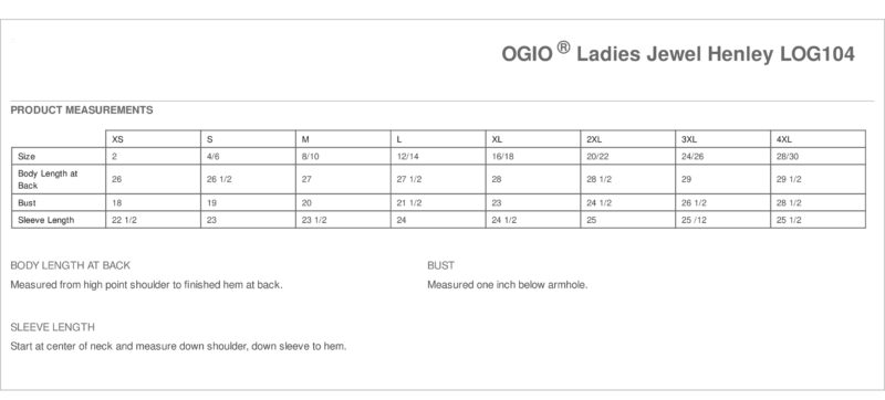 Ladies OGIO Jewel Henley Blouse - Image 5